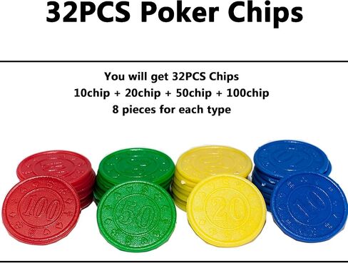 MrCarbon Automatic 4-Deck Card Shuffler, with 4 Batteries ＆ 4 Decks Regular Poker ＆ 32 Poker Chips,Battery Operated Shuffler for Home Party Card Game, Travel, UNO, Poker Cards,Skip-Bo in Kuwait