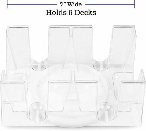 Enhanced Card Game Essentials Bundle - 4 Deck Battery-Operated Automatic Electric Card Shuffler + 12 Decks Standard Index Poker Playing Cards + 6 Deck Rotating Acrylic Card Tray Accessory Set in Saudi Arabia