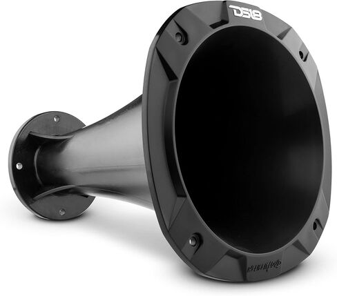 DS18 PRO-HP202/BK 2" Exit Horn Waveguide ABS Plastic Horn - 10.84" Depth - Fits most 4 bolt on Compression Drivers - Longer Driver Horn Exit Throat UV Resistant - Black Color - Single in Saudi Arabia