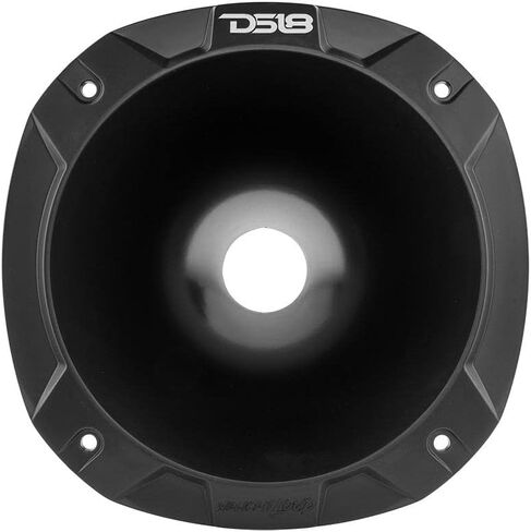 DS18 PRO-HP202/BK 2" Exit Horn Waveguide ABS Plastic Horn - 10.84" Depth - Fits most 4 bolt on Compression Drivers - Longer Driver Horn Exit Throat UV Resistant - Black Color - Single in Saudi Arabia