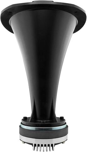 DS18 PRO-HP202/BK 2" Exit Horn Waveguide ABS Plastic Horn - 10.84" Depth - Fits most 4 bolt on Compression Drivers - Longer Driver Horn Exit Throat UV Resistant - Black Color - Single in Saudi Arabia