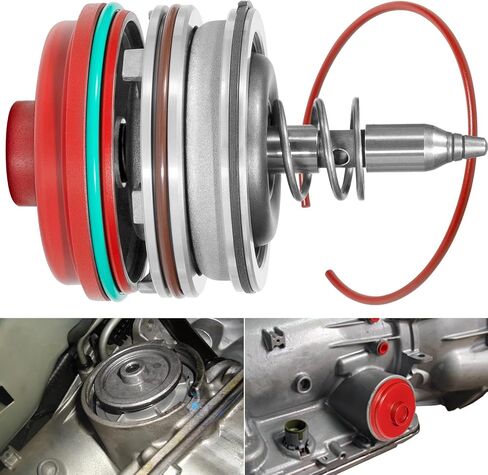 High Performance Servo Piston Assembly with Red Cover & Snap Ring Compatible with Corvette 700R4 4L65E 4L70E 4L60E 1982-2014 GM Transmissions in Saudi Arabia