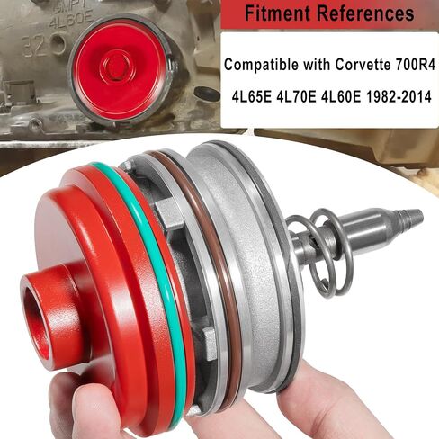 High Performance Servo Piston Assembly with Red Cover & Snap Ring Compatible with Corvette 700R4 4L65E 4L70E 4L60E 1982-2014 GM Transmissions in Saudi Arabia