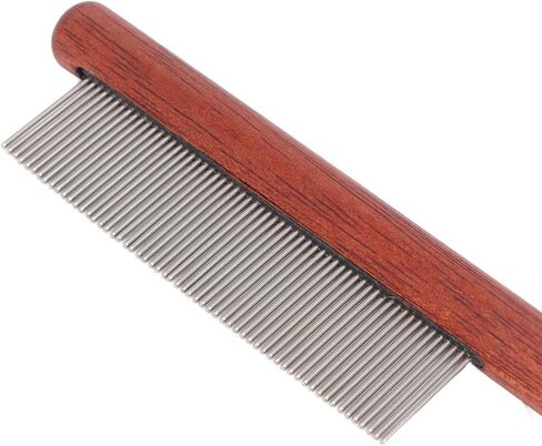 Lice Comb, Nit Comb, Head Lice Comb, Flea Lice Comb for Kids Adults Pets Dog - Stainless Steel, Wooden Handle in Saudi Arabia