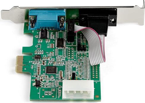بطاقة المحول التسلسلي PCI Express RS232 ذات منفذين من StarTech.com - بطاقة وحدة تحكم المضيف التسلسلي PCIe RS232 - بطاقة PCIe إلى بطاقة DB9 التسلسلية المزدوجة - 16950 UART - بطاقة التوسعة - Windows & Linux (PEX2S953) in Saudi Arabia