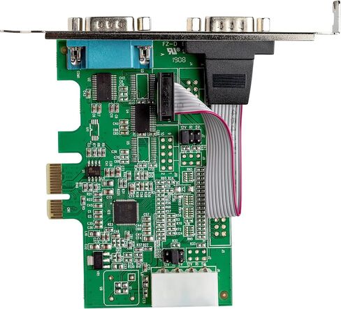 بطاقة المحول التسلسلي PCI Express RS232 ذات منفذين من StarTech.com - بطاقة وحدة تحكم المضيف التسلسلي PCIe RS232 - بطاقة PCIe إلى بطاقة DB9 التسلسلية المزدوجة - 16950 UART - بطاقة التوسعة - Windows & Linux (PEX2S953) in Saudi Arabia