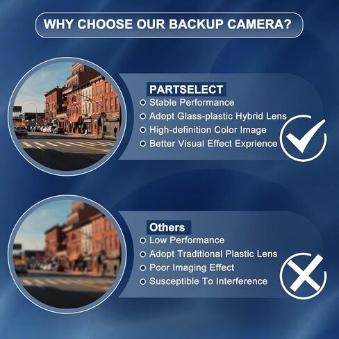 كاميرا احتياطية عكسية للرؤية الخلفية من PARTSELECT ES7Z-19G490-A ES7Z19G490A بديلة لفورد فيوجن إنرجي، فورد فيوجن تيتانيوم، فورد فيوجن S/SE Hybrid 2013-2016 in Saudi Arabia