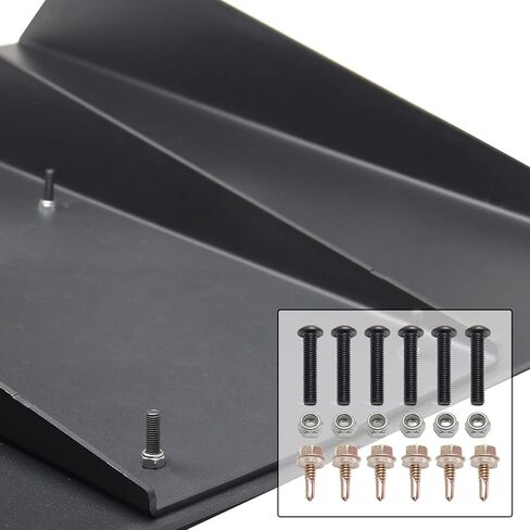 21.8 "× 18.8" العالمي شفة ممتصة للصدمات خلفية الناشر هيكل المصد الخلفي للسيارة أسود تحت سبويلر زعنفة القرش أسود ABS in Kuwait