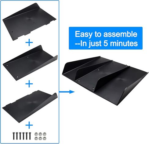21.8 "× 18.8" العالمي شفة ممتصة للصدمات خلفية الناشر هيكل المصد الخلفي للسيارة أسود تحت سبويلر زعنفة القرش أسود ABS in Kuwait