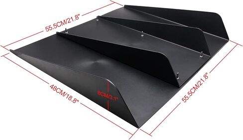 21.8 "× 18.8" العالمي شفة ممتصة للصدمات خلفية الناشر هيكل المصد الخلفي للسيارة أسود تحت سبويلر زعنفة القرش أسود ABS in Kuwait