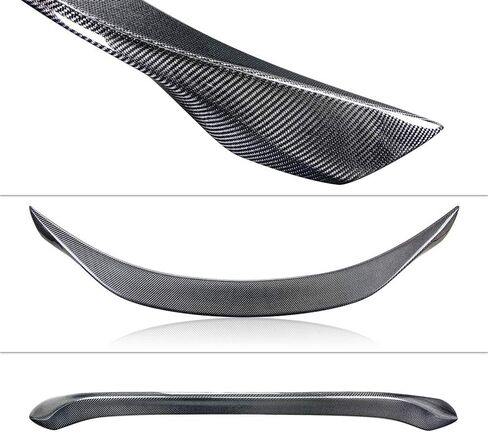 جناح سبويلر لصندوق السيارة من ألياف الكربون الحقيقي من AeroBon متوافق مع سيارة إنفينيتي Q50 Q50S سيدان 2014-2024 (نمط H) in Kuwait
