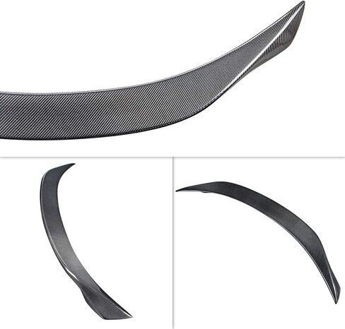 جناح سبويلر لصندوق السيارة من ألياف الكربون الحقيقي من AeroBon متوافق مع سيارة إنفينيتي Q50 Q50S سيدان 2014-2024 (نمط H) in Kuwait