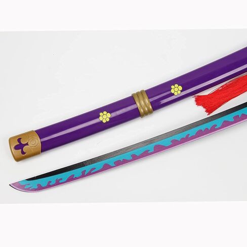 Forgemith Bamboo Anime Cosplay Swords：Roronoa Zoro/Kitetsu/Yama Enma/Trafalgar Law/Kozuki Oden/Edward Newgate,About 40.75/59 Inches,Anime Original Texture,for Role-Playing,Stage Performance and Gift in Saudi Arabia