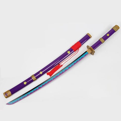 Forgemith Bamboo Anime Cosplay Swords：Roronoa Zoro/Kitetsu/Yama Enma/Trafalgar Law/Kozuki Oden/Edward Newgate,About 40.75/59 Inches,Anime Original Texture,for Role-Playing,Stage Performance and Gift in Saudi Arabia