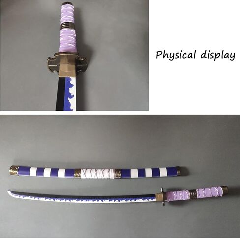 Forgemith Bamboo Anime Cosplay Swords：Roronoa Zoro/Kitetsu/Yama Enma/Trafalgar Law/Kozuki Oden/Edward Newgate,About 40.75/59 Inches,Anime Original Texture,for Role-Playing,Stage Performance and Gift in Saudi Arabia