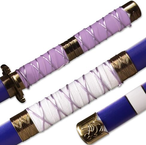 Forgemith Bamboo Anime Cosplay Swords：Roronoa Zoro/Kitetsu/Yama Enma/Trafalgar Law/Kozuki Oden/Edward Newgate,About 40.75/59 Inches,Anime Original Texture,for Role-Playing,Stage Performance and Gift in Saudi Arabia