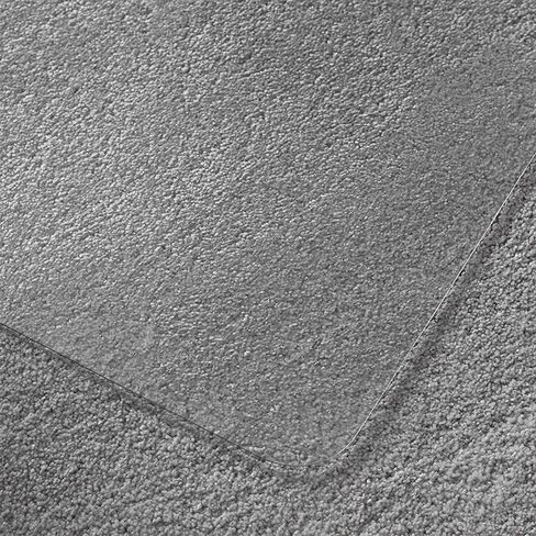 سجادة كرسي من البولي كربونات كليرتكس ألتيمات من Floortex للسجاد ذو الوبر العالي، مقاس 60 × 48، شفاف in Kuwait