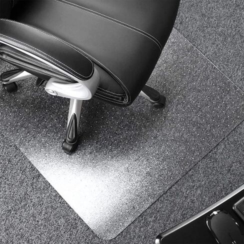 سجادة كرسي من البولي كربونات كليرتكس ألتيمات من Floortex للسجاد ذو الوبر العالي، مقاس 60 × 48، شفاف in Kuwait
