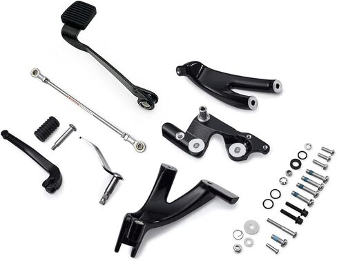 أوتاد قدم للتحكم الأمامي باللون الأسود لـ Harley Softail Street Bob FXBB 114 FXBBS Low Rider FXLR 107 FXLRS 117 2018-2024 in Kuwait
