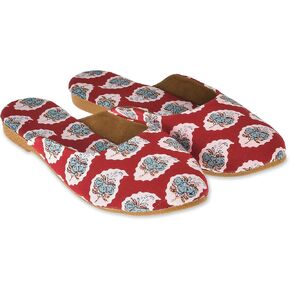 Floral Printed Punjabi Jutti | Women's Ethnic and Traditional Women Punjabi Jutti Wear Printed Handmade Indian Ethnic Flats For Women's .Slip on Loafers Slides Backless Mules Jutti/Jooties for Girls.