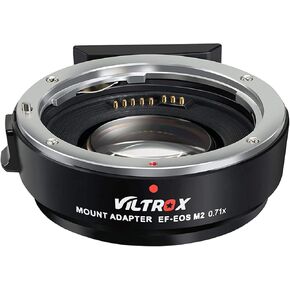VILTROX EF-EOS M2 Speed Booster, 0.71x Auto-Focus Canon EF Lens EF-M Speedbooster Compatible with Canon EF to m50 ii m6 ii m200 m50 m6 m5