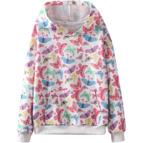 WELAKEN Loved Letter Print Sweatshirt for Baby Girl Toddler & Kids Pullover Hoodies