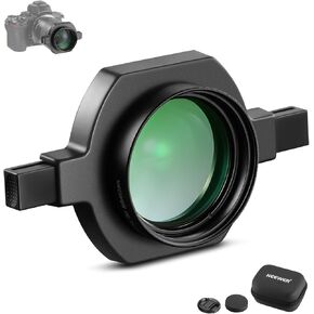 NEEWER 43mm HD Macro Additional Lens with 37-52mm Snap On Lens Mount Adapter for Telephoto Lenses, Compatible with Canon Nikon Sony Cameras, 49mm Front Thread, Dual Quick Lock Buttons, LS-40