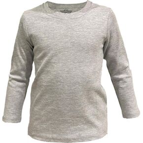 COUVER Soft Cotton Baby & Girls Crew Neck Solid/Stripe Long Sleeve Shirts in Kuwait