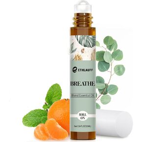 Peppermint Essential Oil Roll On，Pure Peppermint Oil with Rollerball, Travel Essentials Oil for Headaches, Mentha Piperita, Breathe Easy Comfort Stick- 10ml