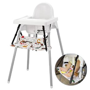 Baby Footrest Compatible with IKEA Antilop High Chair, Height Adjustable Highchair Foot Rest, Nylon Footrest Cover Makes Child Comfortable, Catch Dropped Food