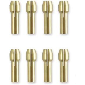 2460-20 Cordless Rotary Tool Accessories 8Pcs Quick Change Brass Collet Compatible with 12.0V Rotary Tools