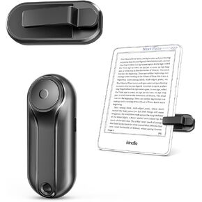 K3 Page Turner for Kindle Paperwhite Oasis Kobo eReaders, Remote Camera Shutter and Video, Remote Page Turner Clicker for ipad Tablets Reading Novels with Storage Box