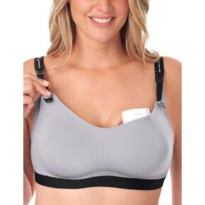 Momcozy Pumping Bra for Wearable Breast Pump, Nursing & Pumping Bra in One, Hands Free Pump Bra Suitable for M5, S12 Pro, etc