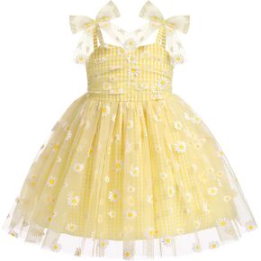 Baby Girl Tutu Dress Sleeveless Smocked Toddler Summer Sundress Shiny Sequins Polka Dot Star Princess Tulle Dress