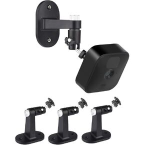 3Pack Adjustable Security Wall Mount Bracket for Blink Outdoor 4 (4th Gen) / (3rd Gen), Blink XT / XT2, Blink Mini, Perfect View Angle for Your Blink Surveillance Camera - Black