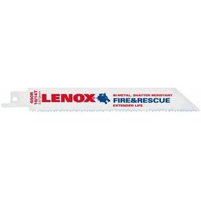 Lenox 20592-650R 6" x 3/4" x 0.050" 10/14-TPI Bi-Metal Fire & Rescue Demolition Reciprocating Saw Blades 2 per Package