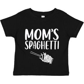 Tees & Tails Mom's Spaghetti 90s Hip Hop Retro Baby Infant Toddler Tee Shirt (Assorted Colors)