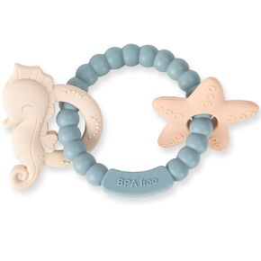 Silicone Teethers for Babies 0-6 6-12 Months Baby Teething Toys Teething Ring for Infant Boys Girls