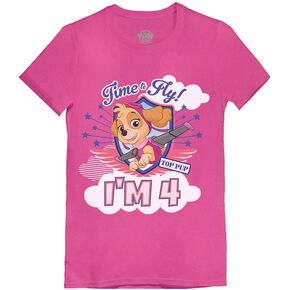 Nickelodeon Paw Patrol Skye Birthday Girl 4th Birthday Gift Toddler Girls Shirt I'm 4