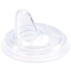 hahaland Sippy Cups Spout Replacement, Clear Silicone Replacement Spout for Active and Learner Cups, hahaland Replacement Silicone Spout, 1 Pack