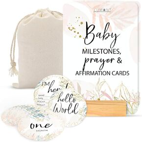 Trimester Pregnance Must Haves - Baby Milestone, Newborn Affirmation Cards, Postpartum Essentials for Newly Moms, Pregnancy Affirmation Cards & Birth Announcements, Gifts for Expectant Mothers