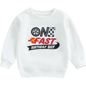 Kayotuas عيد ميلاد الصبي قميص طفل الفتيان الأولى 2nd 3rd 4th عيد ميلاد الزي خطابات Crewneck البلوز البلوفرات الخريف الملابس