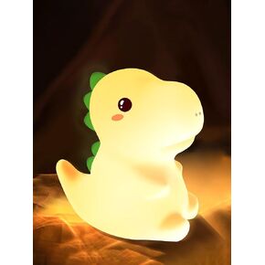 Cute Kids Night Light Night Lamp Night Lights for Kids Bedroom Toddler Baby Portable Silicone Battery Led Nightlight Nursery (Dinosaur)