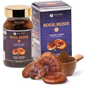 FINE JAPAN Cordyceps Mushroom Capsules - Premium Cordyceps Militaris and Sinensis Extract for Optimal Health Benefits, 100% Authentic Cordyceps in Easy-to-Swallow Capsules