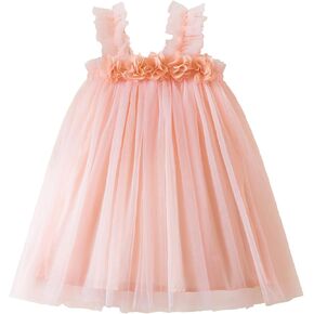 HNXDYY Baby Girl Casual Tutu Dress Strap Flower Tulle Princess Dresses