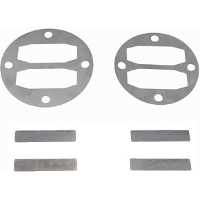 Set of 2 Air Compressor Silver Valve Plate Fitting Valve Plate 79mm and 73mm Diameter Air Compressor Aluminium Gasket Aluminium Plate for Central Air Compressor Component