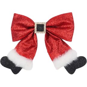 Christmas Hair Bow Clip Xmas Socks Hair Clips for Girls, Green Glitter Hair Bows Hairpins Winter Xmas New Year Holiday Alligator Hair Barrette for Costume Outfits Party Favors Gifts in Kuwait