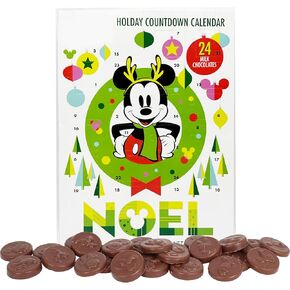 Disney Chocolate Advent Calendar, Countdown to Christmas 2024, Mickey Mouse, Frozen, Monster's Inc, Princesses, and More, 24 Days