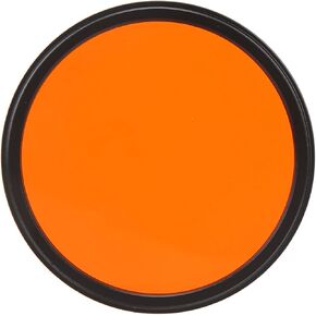 52mm Camera Lens Filter, Camera Lens Filter Optical Glass Camera Lens Filter for Nikon for Fujifilm Digital Cameras Series (Orange)