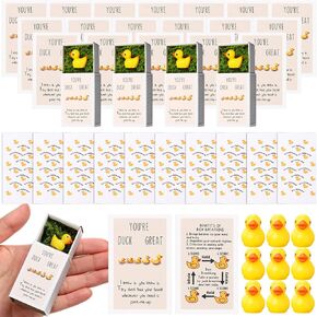36 Sets Employee Appreciation Gifts Bulk Emotional Support Positive Affirmation Gifts Thank You Gifts Christmas Appreciation Gifts for Coworkers Staff (Duck)